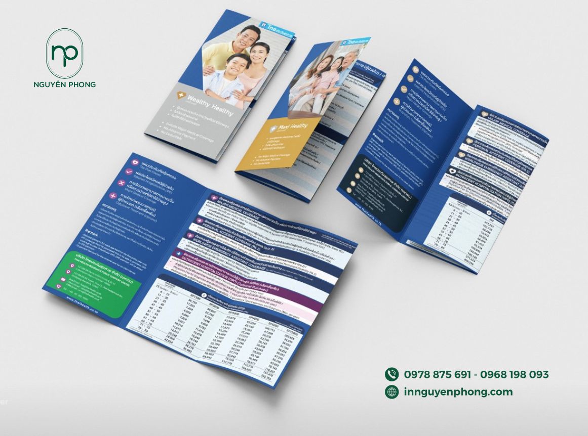 in tờ rơi quảng cáo bảo hiểm